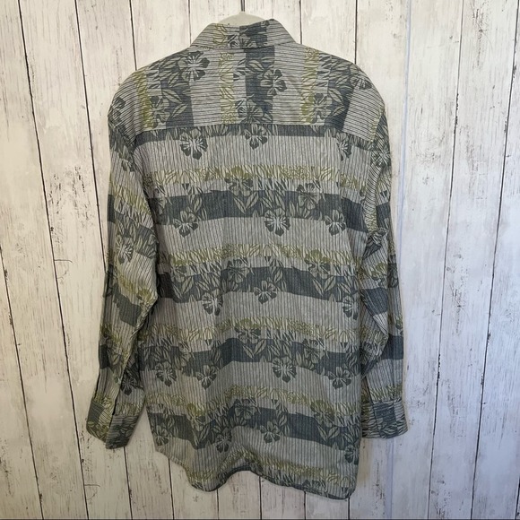 Men's ToriRichard Long Sleeve Hawaiian Aloha Shirt Small - Picture 2 of 4